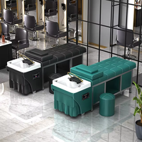 SENZHI nouveau lit de massage de lit de shampooing matériel PP avec machine de fumigation du système de circulation d'eau