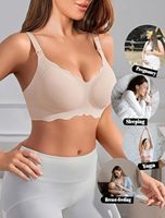 Soutiens-gorge d'allaitement personnalisés, soutien-gorge de maternité sans couture, soutien-gorge de grossesse sans armatures, bralette de sommeil confortable avec soutien