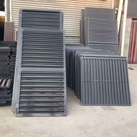 Vente en gros Volet à lames en grain de bois Clôture extérieure Persienne réglable en aluminium Panneaux de clôture coulissants Volets de plantation