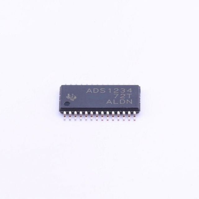 ADS1234 4-Channel Single ADC Delta-Sigma 80sps 24-bit Serial 28-Pin TSSOP ADS1234IPW