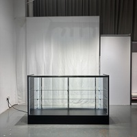 Vitrines en verre sur mesure KEWAY de 72 pouces, vitrines économiques à vision complète, comptoirs de réception pour la vente au détail