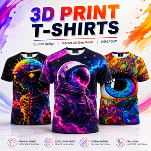 Custom 3D Print Tshirts Full Sublimation All Over Print Music <strong>Festival</strong> Party <strong>T</strong>-<strong>shirts</strong> Breathable Quick Dry <strong>T</strong> <strong>Shirts</strong> for Unisex - Product Image 1