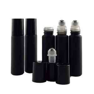 Bottiglia di olio di essenza di palla nera di nuovo design fantasia di migliore qualità all'ingrosso 15ml di copertura in vetro scuro per contagocce - Product Image 4