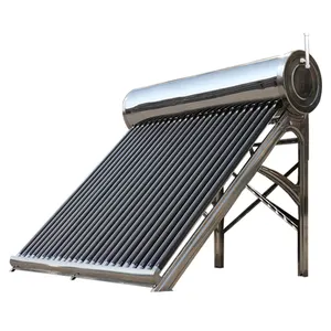 定制不锈钢真空管屋顶无压太阳能热水器