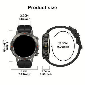 SENBONO S81PRO Reloj Inteligente Unisex con Linterna LED OLED, Resistencia al Agua IP68, Contesta Llamadas, Batería de Larga Duración, Monitor de Actividad Física para iOS y Android - Product Image 4