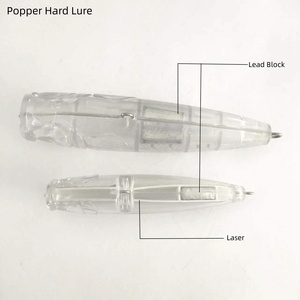 Señuelo de Pesca Popper Flotante de Alta Calidad, Sin Pintar, con Láser, 11cm/14mm, 20g/54g, Directo de Fábrica OEM - Product Image 2