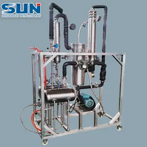 10L Small Vacuum Evaporator Fall Film Evaporator Laboratories Equipment For Traditional Chinese herb/Diethanol Amine/Milk/Juice