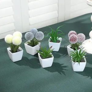 Ucuz Centerpieces DIY Aloe tencere simüle manzara yapay bitkiler ile etli