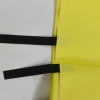 Couverture anti-feu portable jaune 1M*1M pour le camping et la maison, protection d'urgence contre les incendies domestiques, la cuisine et les feux de camp