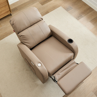 Home Wohnzimmer Bequemes Leders ofa Schaukel stuhl