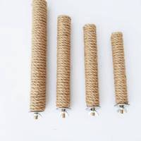 Perchoir confortable en corde de chanvre colorée pour perroquet, accessoires pour cage à oiseaux, vente en gros