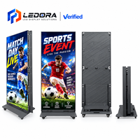Écran LED d'affichage intérieur mobile pliable 3840Hz couleur pleine pour les stands de salons professionnels, la publicité et les lancements de produits