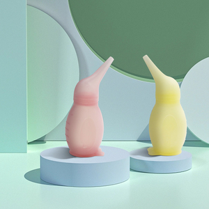 Großhandel Baby Schnüffeln Verhindern Saugen Rotz Neugeborene Kinder Lebensmittel qualität Silikon Pinguine Aspira dor Nase Para Bebe Aspira dor Nase - Product Image 2