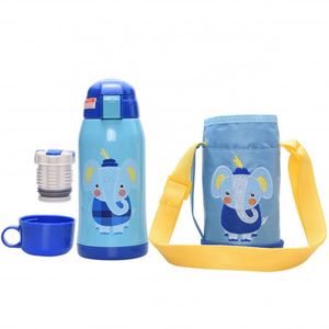 Best Selling Stainless Steel Insulated Vacuum Flask Children Kids Thermos Water <b>Bottle</b> With Carry Bag - Product Image 2