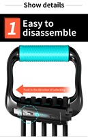 KWO-Équipement de fitness élastique en latex, avec cinq ressorts ajustables, pour exercice musculaire et extenseur de poitrine, bandes de résistance