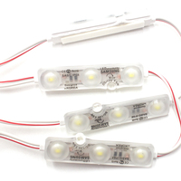 Module LED SMD 2835 DC12V, modèle 6818, étanche IP66, 3 LED 1,5W, module LED blanc pour enseignes publicitaires commerciales