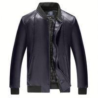 Vestes en cuir PU classiques décontractées pour hommes, durables, vente en gros