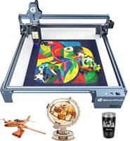 Graveur laser SCULPFUN S9 5,5 W, haute précision, découpe laser DIY, mini structure entièrement métallique, machine de gravure laser à diode