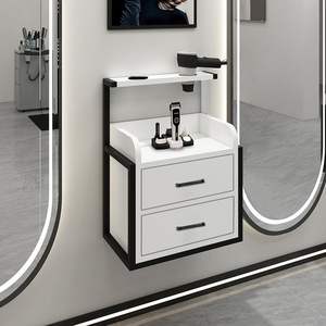 हल्के लक्जरी नए बाल सैलून स्टेशन उपकरण दीवार कैबिनेट दीवार-घुड़सवार सैलून फर्नीचर स्वर्ण उपकरण भंडारण कैबिनेट - Product Image 1