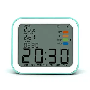 Nightstand Clocks for Bedrooms Digital Clocks Sleep Trainer Kids China Led Battery Operated Calendar Clock Wholesale
