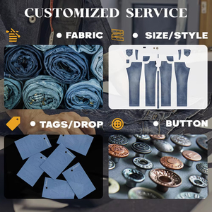Jeans Personalizados para <span class=keywords><strong>Hombre</strong></span>, 14oz, Tela Cruda Selvedge, Corte Recto Ancho, Algodón Crudo, Jeans Holgados para <span class=keywords><strong>Hombre</strong></span>, Pantalones de Mezclilla - Product Image 6