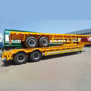 Semirremolque de Plataforma Plana Chengda de 2 Ejes para Transporte de Mercancías, Carga de Contenedores de 20 pies/40 pies - Product Image 4