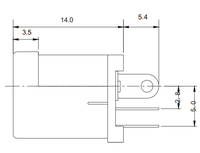 Connecteur de prise d'alimentation CC BSUN Custom DC0012D 3PIN 6,3 mm