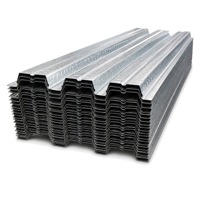 Tôle de toiture métallique ondulée galvanisée personnalisée YX51-342-1025, panneau de revêtement en acier structurel