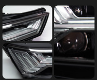 Bloc optique DLW pour Audi A6 C8 2019-2024, mise à niveau de feux de croisement à feux de route, phare séquentiel à matrice LED 5 barres