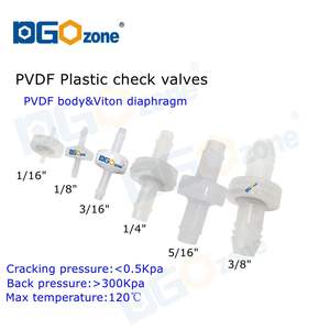 <span class=keywords><strong>1</strong></span>/16 <span class=keywords><strong>1</strong></span>/8 3/16 5/16 3/8 PVDF piccolo tubo <span class=keywords><strong>di</strong></span> plastica <span class=keywords><strong>valvola</strong></span> <span class=keywords><strong>di</strong></span> ozono NRV <span class=keywords><strong>Non</strong></span> <span class=keywords><strong>ritorno</strong></span> valvole <span class=keywords><strong>di</strong></span> ritegno - Product Image 3
