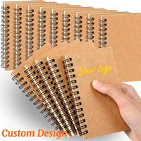 Carnet à spirale épaissi personnalisable, cahier d'exercices, édition cadeau pour étudiants, couverture rigide en tissu PVC/PP de haute qualité