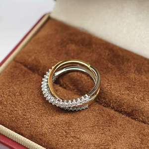 Anillo Moderno Chapado en Oro de 18K de UM Jewelry, Venta al por Mayor para Uso Diario Unisex/Hombres/Mujeres, Regalo de Aniversario, Combinación Casual - Product Image 4