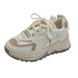 Chunky Platform Sneakers for Women Dad <strong>Shoes</strong> for Women Lace-up <strong>Shoes</strong> <strong>Slip</strong> <strong>on</strong> Women's Fashion Sneakers Footwear - Product Image 2