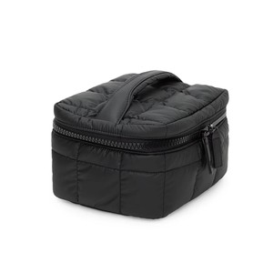 Nouvelle trousse de maquillage imperméable de grande capacité avec logo personnalisé pour femmes, trousse de maquillage matelassée brillante à plusieurs poches pour femmes - Product Image 5