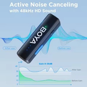 Micrófono Lavalier inalámbrico <span class=keywords><strong>BOYA</strong></span> LINK 2 para iPhone Android DSLR Came Ras Smartphone Gaming Youtube Video Recording Streaming - Product Image 4