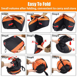 Grande <span class=keywords><strong>Cage</strong></span> <span class=keywords><strong>Pop</strong></span>-<span class=keywords><strong>Up</strong></span> pour Poulet pour Bébé Conception à Double Porte Structure Portable Pliable Idéal pour l'Élevage de Poussins Intérieur Extérieur - Product Image 6