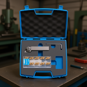 Herramienta de Torneado Externo Fervi con Insertos de 10 mm de Ancho para Mecanizado de Metales - Product Image 3