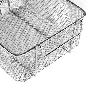 Filet de pommes de terre profond en métal direct d'usine puce de treillis métallique Mini restaurant frites servant un panier à frire en acier inoxydable - Product Image 6