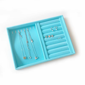 Plateau de présentation de bijoux grand format avec compartiments pour colliers, bagues et boucles d'oreilles, fabriqué en Chine pour les bijouteries et l'usage domestique - Product Image 3