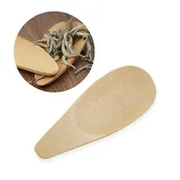Cuchara de té de bambú medidora de agitación, pequeña, hecha a mano, ecológica, con logotipo personalizado