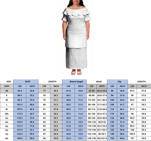 Nuovi Arrivi: Abito Hawaiano Puletasi Stile Retrò Polinesiano Trendy da Donna Taglie Forti 8XL con Volant e Maniche Corte, 2 Pezzi, Prezzo di Fabbrica - Product Image 6