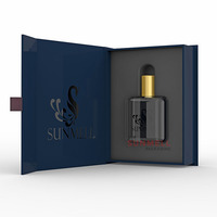 Boîtes cadeaux de luxe en carton rigide à fermeture magnétique pour flacons de parfum avec insert en mousse, emballage pour soins de la peau, gaufrage