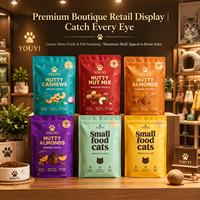 YOUYI Sachet Doypack pour aliments pour animaux de compagnie, imprimé par gravure, avec fermeture éclair double, résistant à l'humidité, thermoscellable, personnalisable OEM