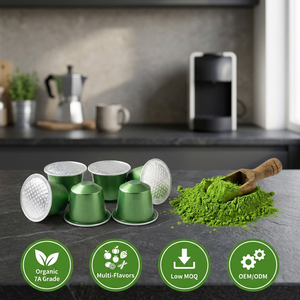 Cápsulas de Matcha Detox Cleanse, Cápsulas de Té Verde Puro Compatibles con Nespresso, <span class=keywords><strong>Dolce</strong></span> <span class=keywords><strong>Gusto</strong></span>, Keurig, Dosis Individual, Bienestar Diario, a Granel - Product Image 1