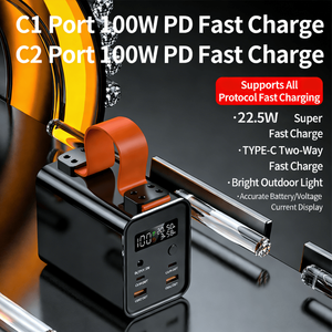 <span class=keywords><strong>Cargador</strong></span> Rápido de Aleación de Aluminio de Alta Capacidad de 60000 mAh, USB DC, Pantalla LED, Soporte para Lámpara de Viaje, Panel <span class=keywords><strong>Solar</strong></span> Magnético, Banco de Energía <span class=keywords><strong>Anker</strong></span> para Exteriores - Product Image 5