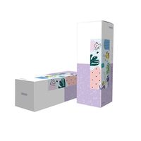 Boîte personnalisée imprimée recyclable pour masques cosmétiques avec logo UV, emballage pour chaussettes et fourrures, pour la vente au détail de produits de beauté et de soins de la peau