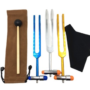 Diapasón de percusión con martillo, diapasón de aleación de aluminio 256 con martillo de percusión, diapasón C256, viene con funda de tela. - Product Image 1