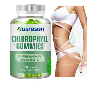 Supplément de chlorophylle Ausreson Sodium Cuivre Chlorophylle Detox Gummy Vente en gros Bio Chlorophylle Gummies - Product Image 1