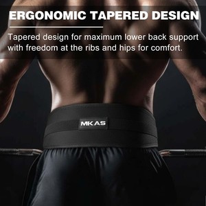 Ceinture de musculation MKAS nouvelle conception en EVA, 5,1 pouces de large, double couture, pour soutien dorsal professionnel en salle de sport, ceinture de powerlifting - Product Image 4