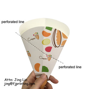 Cấp Thực Phẩm Bao Bì Trắng Kraft Bìa Chủ Tortilla Pitas Bong Bóng <span class=keywords><strong>Waffle</strong></span> Crepe Giấy Chủ Nón - Product Image 3